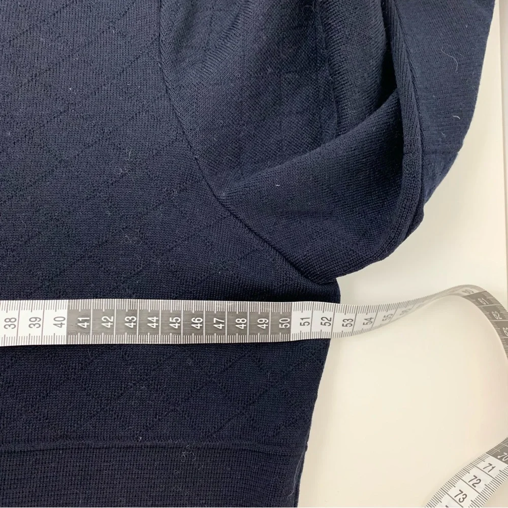 Saint James Cardigan Wool Blue France Sz 12 Metal Clasps Nautical Old Money - Picture 6 of 12